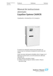 Endress+Hauser Liquiline System CA80CR Manual De Instrucciones Abreviado