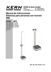 KERN MPE 250K100HNM Manual De Instrucciones