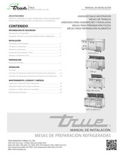 True TFP-72-30M-D-2 Manual De Instalación