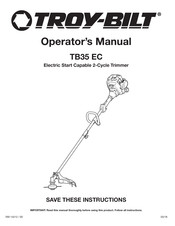 Troy-Bilt TB35 EC Manual De Usuario