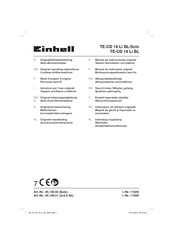 EINHELL TE-CD 18 Li BL Manual De Instrucciones Original