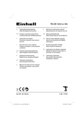 EINHELL TE-CD 18-2 Li-i Manual De Instrucciones
