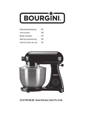 Bourgini Steel Kitchen Chef Pro 5.5L Instrucciones De Uso