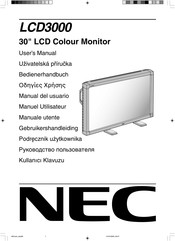 NEC LCD3000 Manual Del Usuario