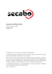 Secabo TC C Manual De Instrucciones