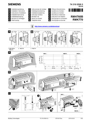 Siemens RMH760B Instrucciones De Montaje