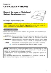 Hitachi CP-TW3005 Manual De Usuario