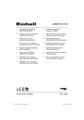 EINHELL AXXIO 18/115 Q Manual De Instrucciones
