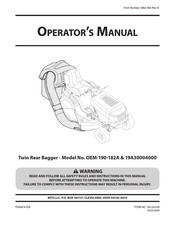 MTD OEM-190-182A Manual Del Operador