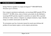 ENERGY SISTEM Inngenio 5000 HDP M-EX Manual De Instrucciones