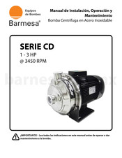 Barmesa CD120-2-2 Manual De Instalación, Operación Y Mantenimiento