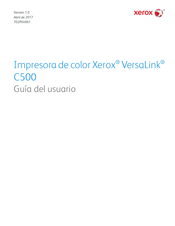 Xerox VersaLink C500 Guia Del Usuario