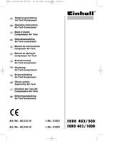EINHELL EURO 403/50D Manual De Instrucciones