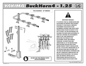 Yakima BuckHorn1.25 Manual De Instrucciones