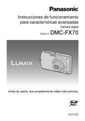 Panasonic Lumix DMC-FX70 Instrucciones De Funcionamiento