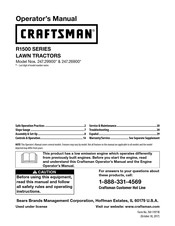 Craftsman R1500 Serie Manual Del Operador