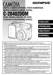 Olympus CAMEDIA C-2040ZOOM Manual Básico