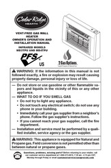 Cedar Ridge MD4TPU Manual De Funcionamiento E Instalacion Del Propietario