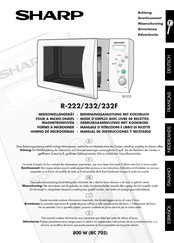 Sharp R-232 Manual De Instrucciones