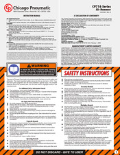 Chicago Pneumatic CP716 Serie Manual De Instrucciones