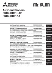 Mitsubishi Electric Mr. Slim PUHZ-HRP200HA2 Manual De Instalación