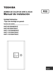 Toshiba HWT-1101XWHT9W-E Manual De Instalación