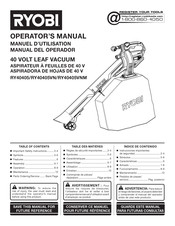 Ryobi RY40405VN Manual Del Operador