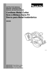 Makita XSC02 Manual De Instrucciones