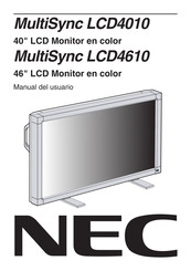 NEC MultiSync LCD4610 Manual Del Usuario