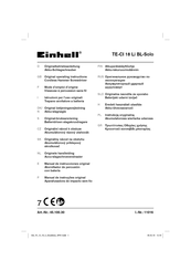 EINHELL TE-CI 18 Li BL-Solo Manual De Instrucciones Original