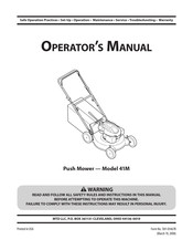 MTD 41M Manual Del Operador