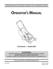 MTD 54M Manual Del Operador