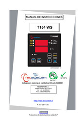 TECSYSTEM T154 WS Manual De Instrucciones