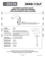 Delta DEMD-112LF Manual Del Usuario