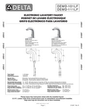 Delta DEMD-111LF Guia De Inicio Rapido