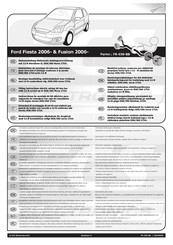 ECS Electronics Ford Fiesta 2006 Instrucciones De Montaje