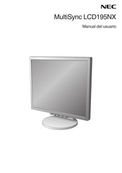 NEC MultiSync LCD195NX Manual Del Usuario