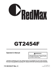 RedMax GT2454F Manual De Operario