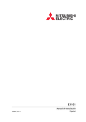 Mitsubishi Electric E1101 Manual De Instalación