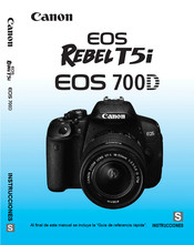 Canon EOS Rebel T5i Manual De Instrucciones