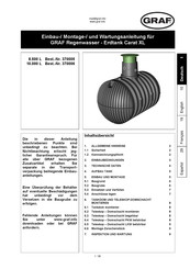 Graf 370006 Instrucciones Para Montaje Y Mantenimiento