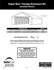 ShelterLogic 26180 Manual De Instrucciones