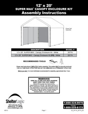 ShelterLogic Super Max Instrucciones Para El Ensamblaje