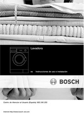 Bosch WAE20260EE Serie Instrucciones De Uso E Instalación
