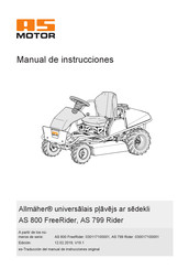 AS MOTOR Allmaher AS 800 FreeRider Manual De Instrucciones