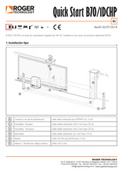Roger Technology B70/1DCHP Guia De Inicio Rapido