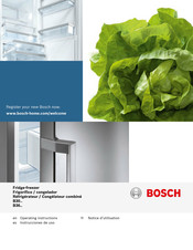 Bosch Benchmark B30IB800SP Instrucciones De Uso