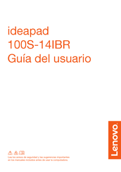 Lenovo ideapad 100S-14IBR Guia Del Usuario