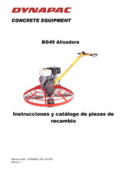 Dynapac BG49 Instrucciones Y Catálogo De Piezas De Recambio