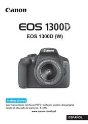 Canon EOS 1300D Manual De Instrucciones